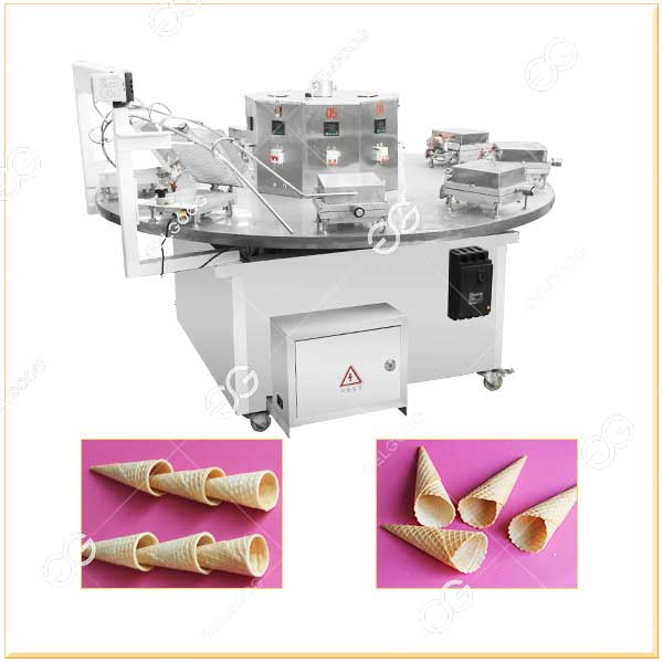 Cône de Gaufre de Crème Glacée Vide Faisant Machine