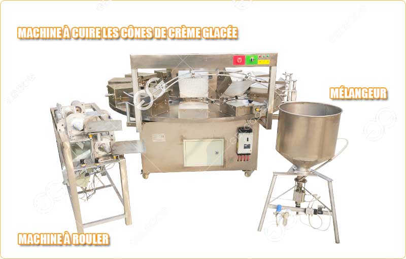 Introduction de la Machine à Cône de Gaufre de Crème Glacée