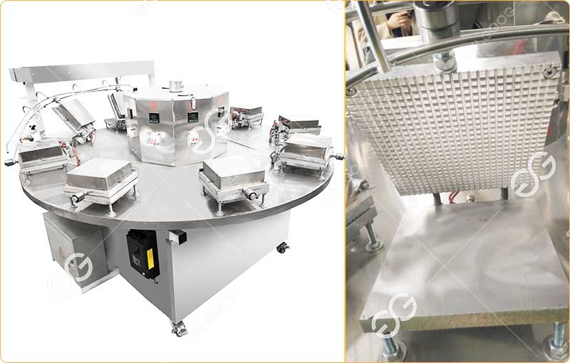 La Description de la Machine à Panier de Gaufres pour Crème Glacée