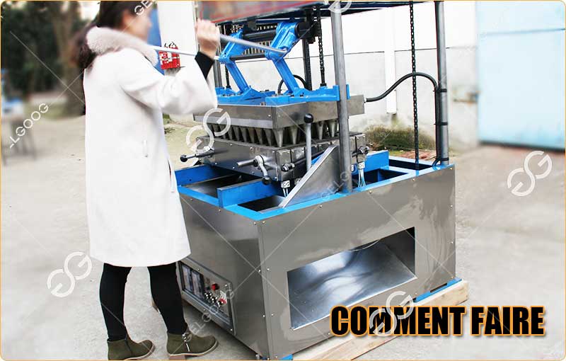 Processus de Travail de la Machine à Cône de Crème Glacée en Chine