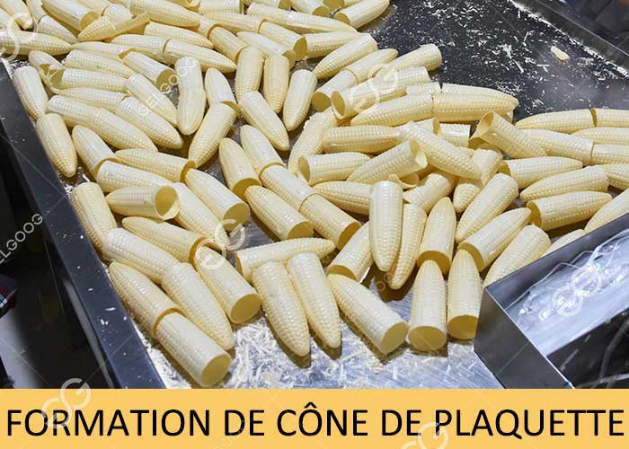 formation de cône de plaquette