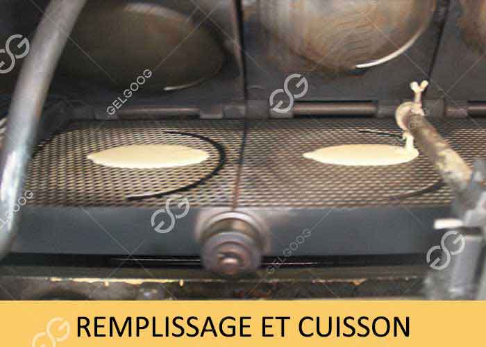 remplissage et cuisson