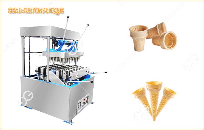Fabricatione semi-automatique des Cônes de Crème Glacée