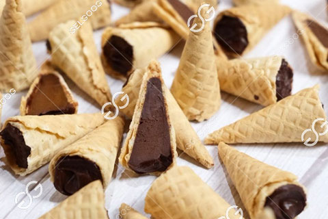 comment faire des mini cornets de gaufres