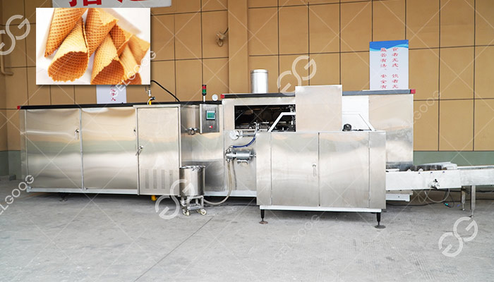 Machine automatique de fabrication de cornets gaufrés