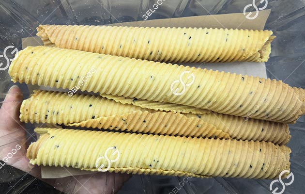 Production de tubes à gaufres