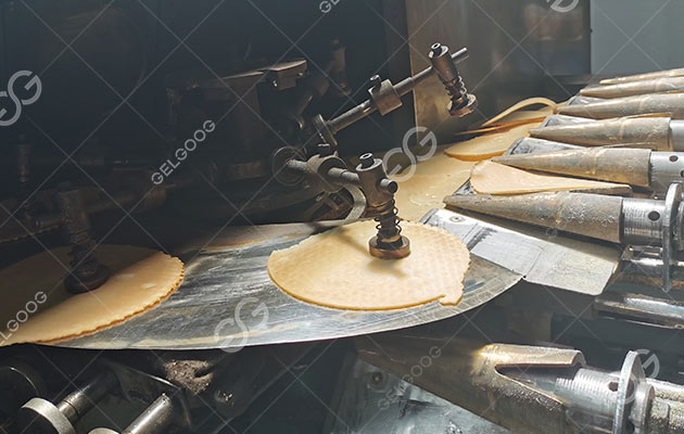 Processus de cuisson des cornets de crème glacée